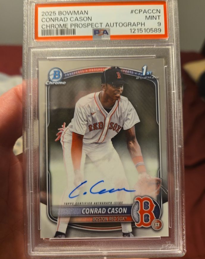 2025 Bowman Chrome Prospect Autograph #CPA-CCN Conrad Cason — front