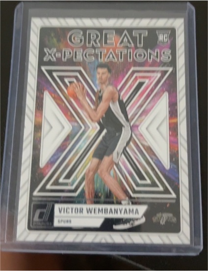2023-24 Panini Donruss #10 Victor Wembanyama Great X-Pectations Rookie Card — front