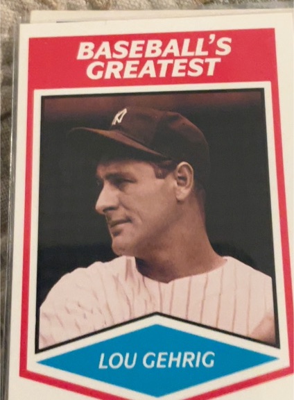 1989 CMC Baseball's Greatest #3 Lou Gehrig — front