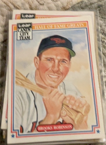 1987 Leaf Candy City Team Hall of Fame Greats #H9 Brooks Robinson — front