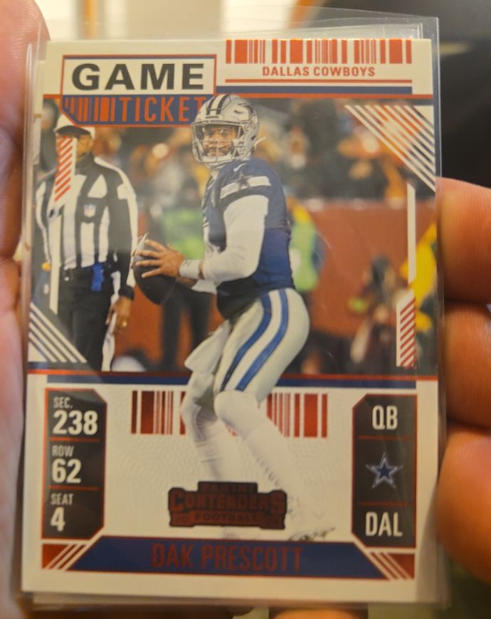 2024 Panini Contenders #25 Dak Prescott Season Ticket — front