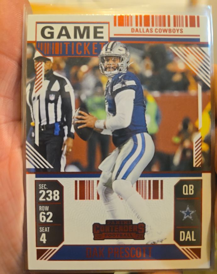 2024 Panini Contenders #25 Dak Prescott Season Ticket — front