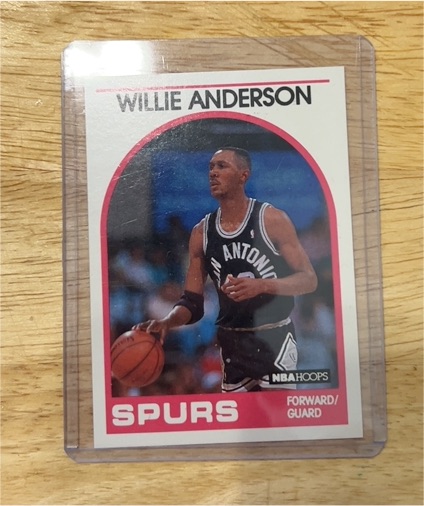 1989-90 NBA Hoops #235 Willie Anderson — front