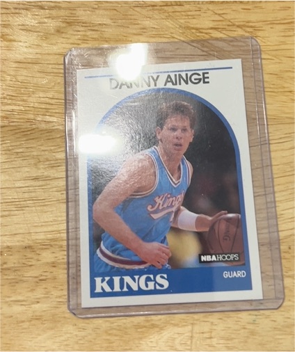 1989-90 NBA Hoops #215 Danny Ainge Sacramento Kings — front