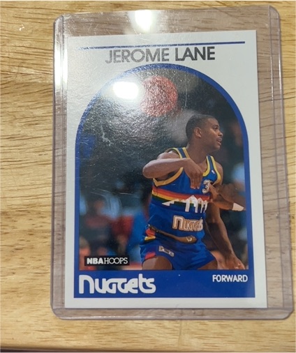 1989-90 NBA Hoops #201 Jerome Lane — front