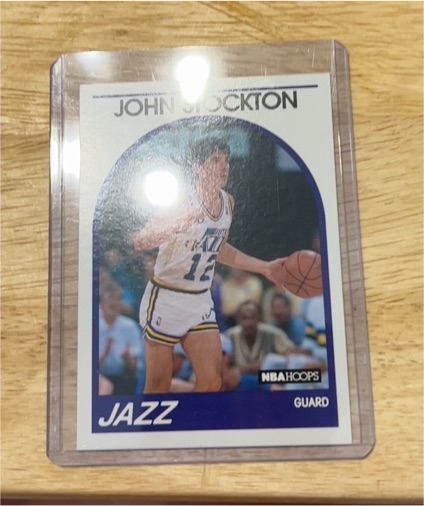 1989 NBA Hoops #140 John Stockton — front