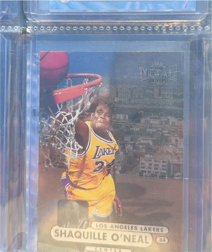 1997 Skybox Metal Universe #1 Shaquille O'Neal — front