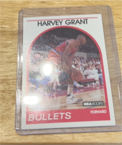 1989-90 NBA Hoops #67 Harvey Grant — front