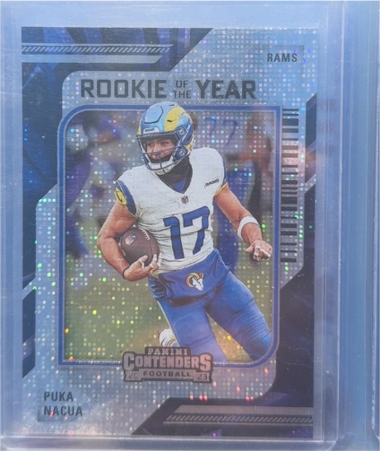 2023 Panini Contenders Rookie of the Year Contenders #19 Puka Nacua — front
