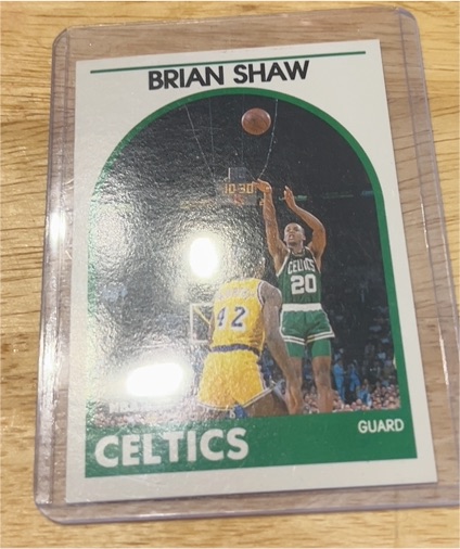 1989 Hoops #62 Brian Shaw — front