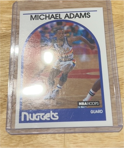 1989-90 NBA Hoops #52 Michael Adams — front