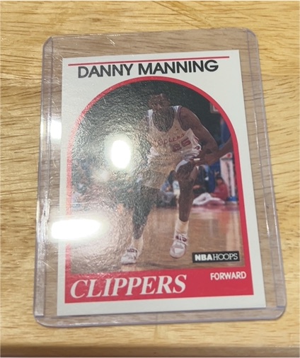 1989-90 NBA Hoops #40 Danny Manning — front