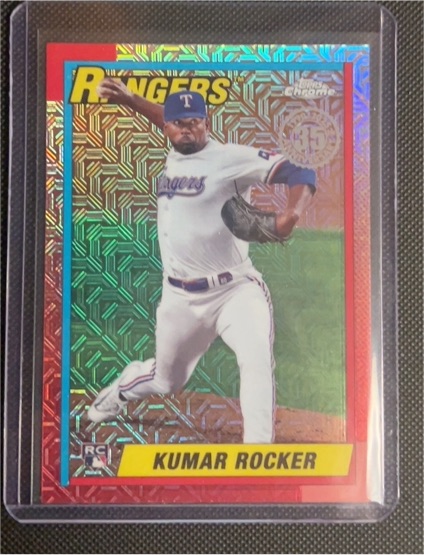 2025 Topps Chrome 1990 Topps Mojo #T90C-141 Kumar Rocker — front