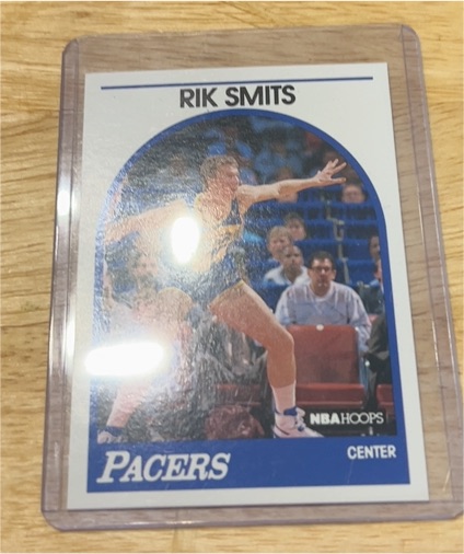 1989-90 NBA Hoops #37 Rik Smits — front