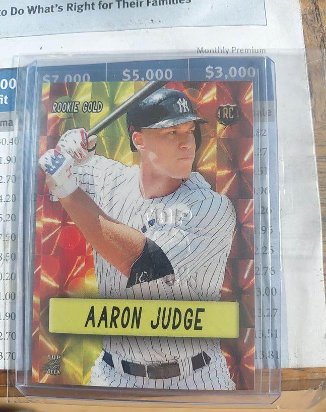 2013 Top Deck Rookie Gold #RC Aaron Judge — front