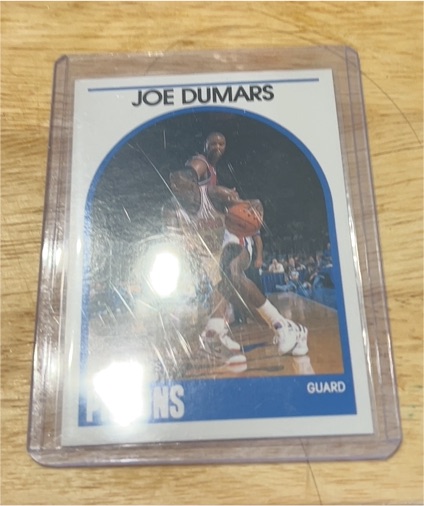 1989-90 Hoops #1 Joe Dumars — front