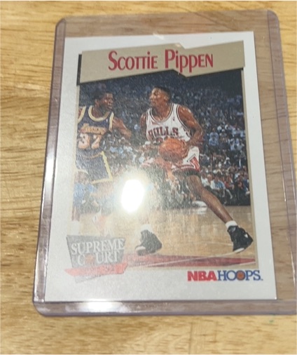 1991 NBA Hoops #456 Scottie Pippen Supreme Court — front