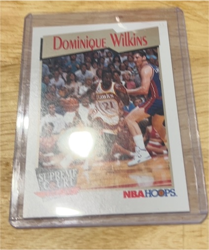 1991-92 NBA Hoops Supreme Court #449 Dominique Wilkins — front