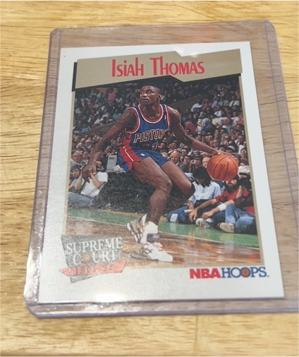 1991-92 NBA Hoops #464 Isiah Thomas Supreme Court — front