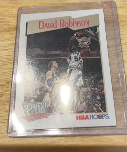 1991-92 NBA Hoops #496 David Robinson Supreme Court — front