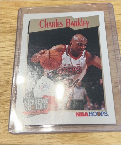 1991-92 NBA Hoops Supreme Court #487 Charles Barkley — front
