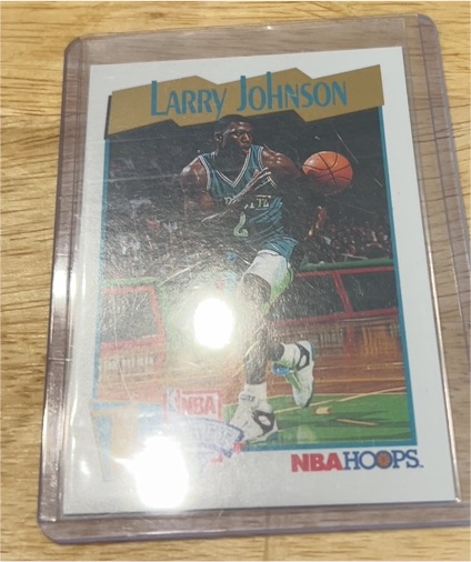 1991-92 NBA Hoops #546 Larry Johnson — front