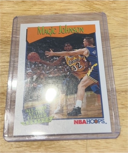 1991 NBA Hoops #535 Magic Johnson — front