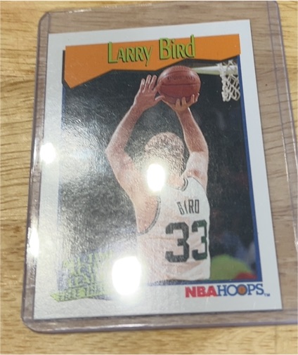 1991-92 NBA Hoops #532 Larry Bird — front