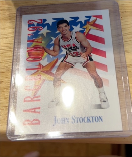 1991-92 Skybox #539 John Stockton Team USA Basketball Barcelona — front