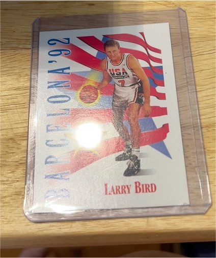 1991-92 Skybox #531 Larry Bird Barcelona '92 — front