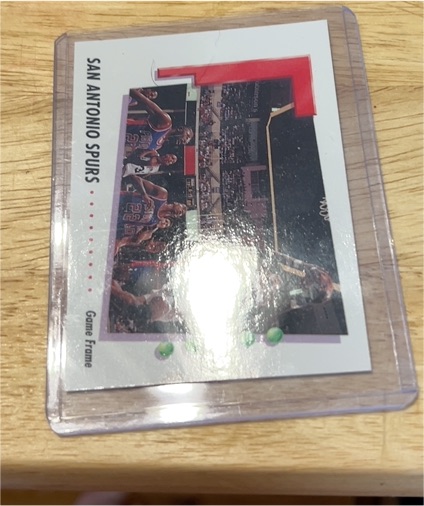 1990 Unknown San Antonio Spurs Game Frame — front