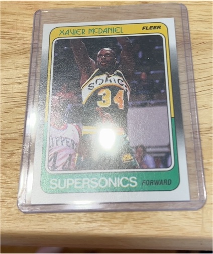 1988-89 Fleer #108 Xavier McDaniel — front