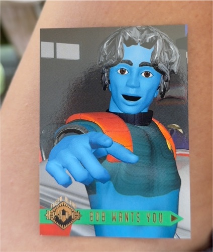 1995 Fleer Ultra ReBoot Bob Wants You — front