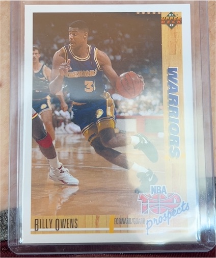 1991-92 Upper Deck #442 Billy Owens — front