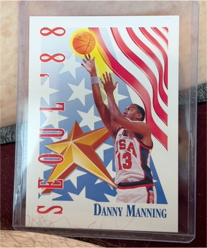 1992 SkyBox #553 Danny Manning USA Seoul '88 — front