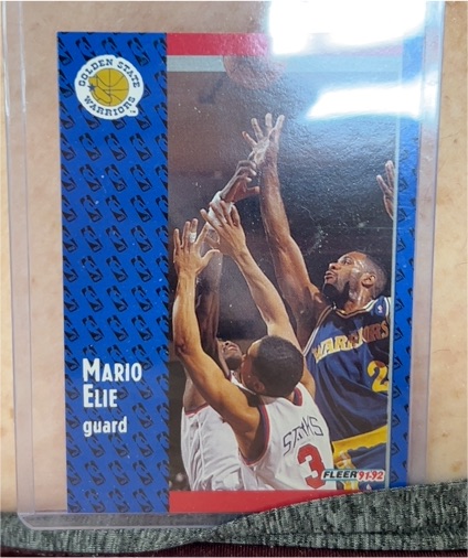 1991-92 Fleer #286 Mario Elie Golden State Warriors — front