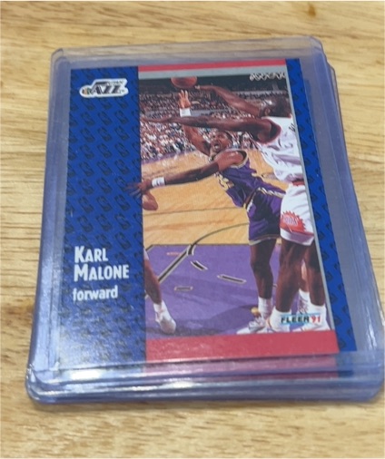 1991-92 Fleer #201 Karl Malone — front