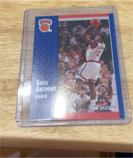 1991-92 Fleer #77 Greg Anthony — front