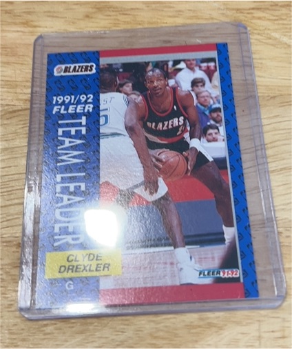 1991-92 Fleer #393 Clyde Drexler — front