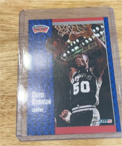 1991-92 Fleer #187 David Robinson — front
