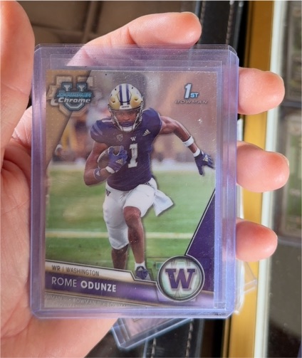 2023 Bowman Chrome University #138 Rome Odunze — front