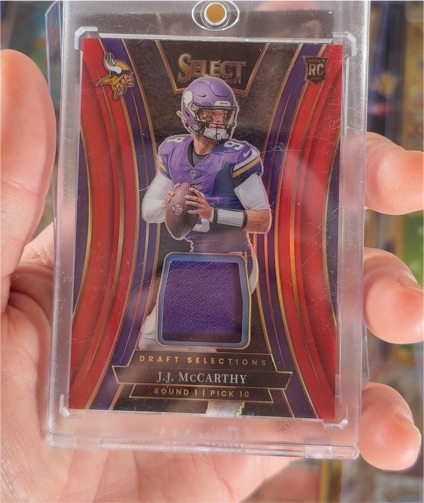 2024 Panini Select Draft Selections Memorabilia #DSM-JMY J.J. McCarthy — front