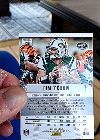2012 Panini Prizm #130 Tim Tebow — back