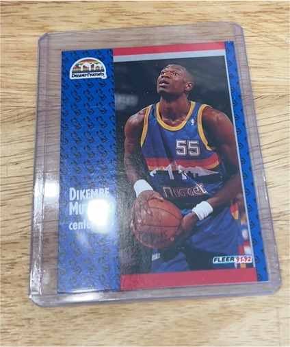 1991 Fleer #277 Dikembe Mutombo Rookie Card — front