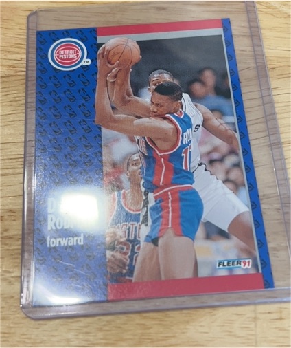 1991-92 Fleer #63 Dennis Rodman — front