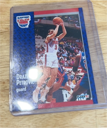 1991-92 Fleer #134 Drazen Petrovic — front