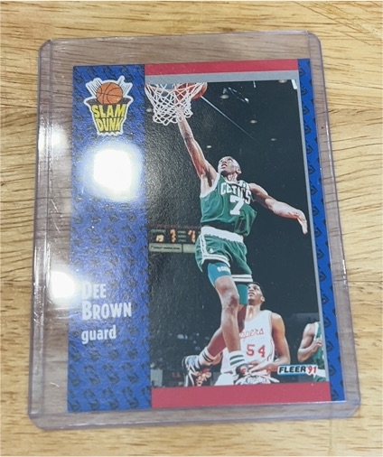 1991-92 Fleer Slam Dunk Dee Brown — front