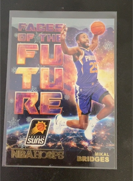 2018-19 Panini NBA Hoops Faces of the Future #10 Mikal Bridges — front