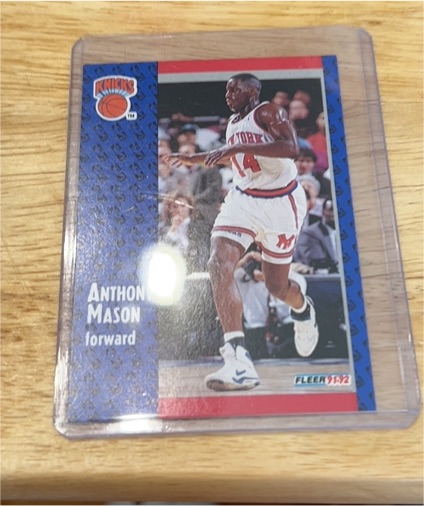 1991-92 Fleer #326 Anthony Mason — front