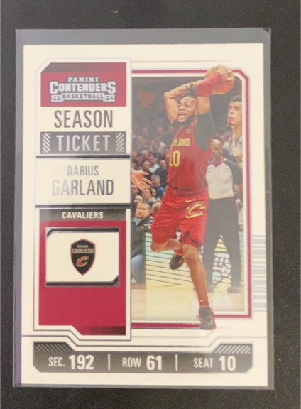 2023-24 Panini Contenders #29 Darius Garland Season Ticket — front